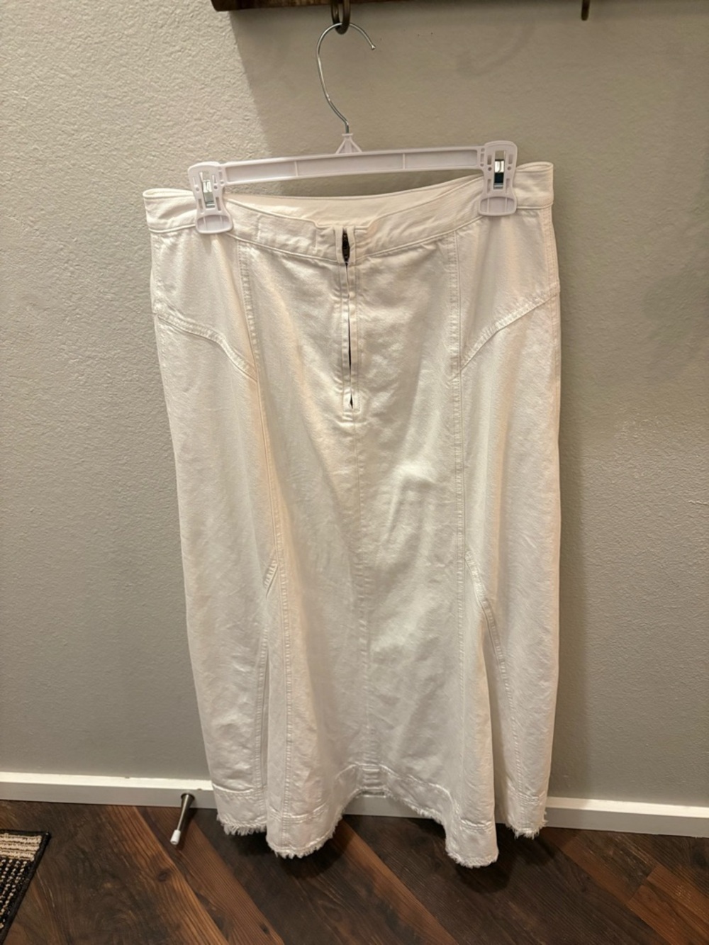 Madewell Airy Denim Slip Midi Skirt Size 29 - Picture 2 of 3